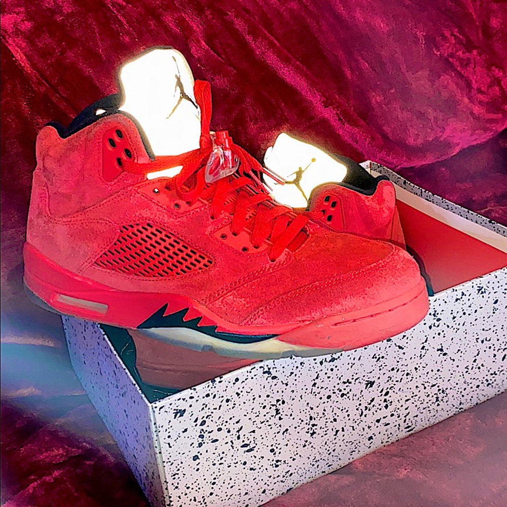 Jordan Retro 5 “Red Suede”